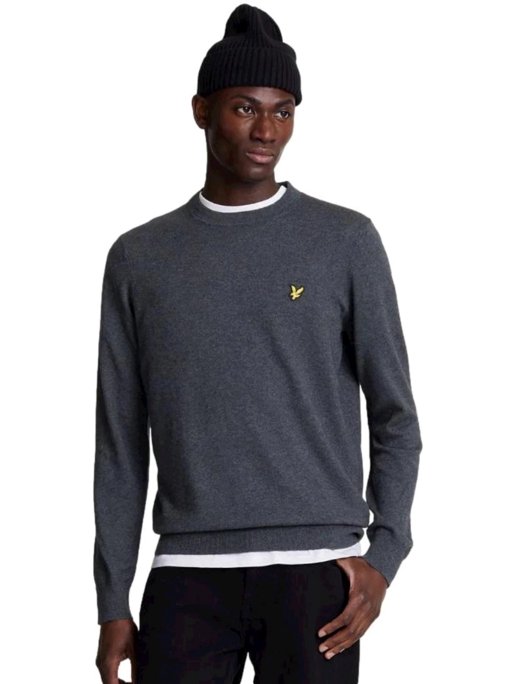 Lyle & Scott Maglione girocollo in cotone merino KN2110VC 398