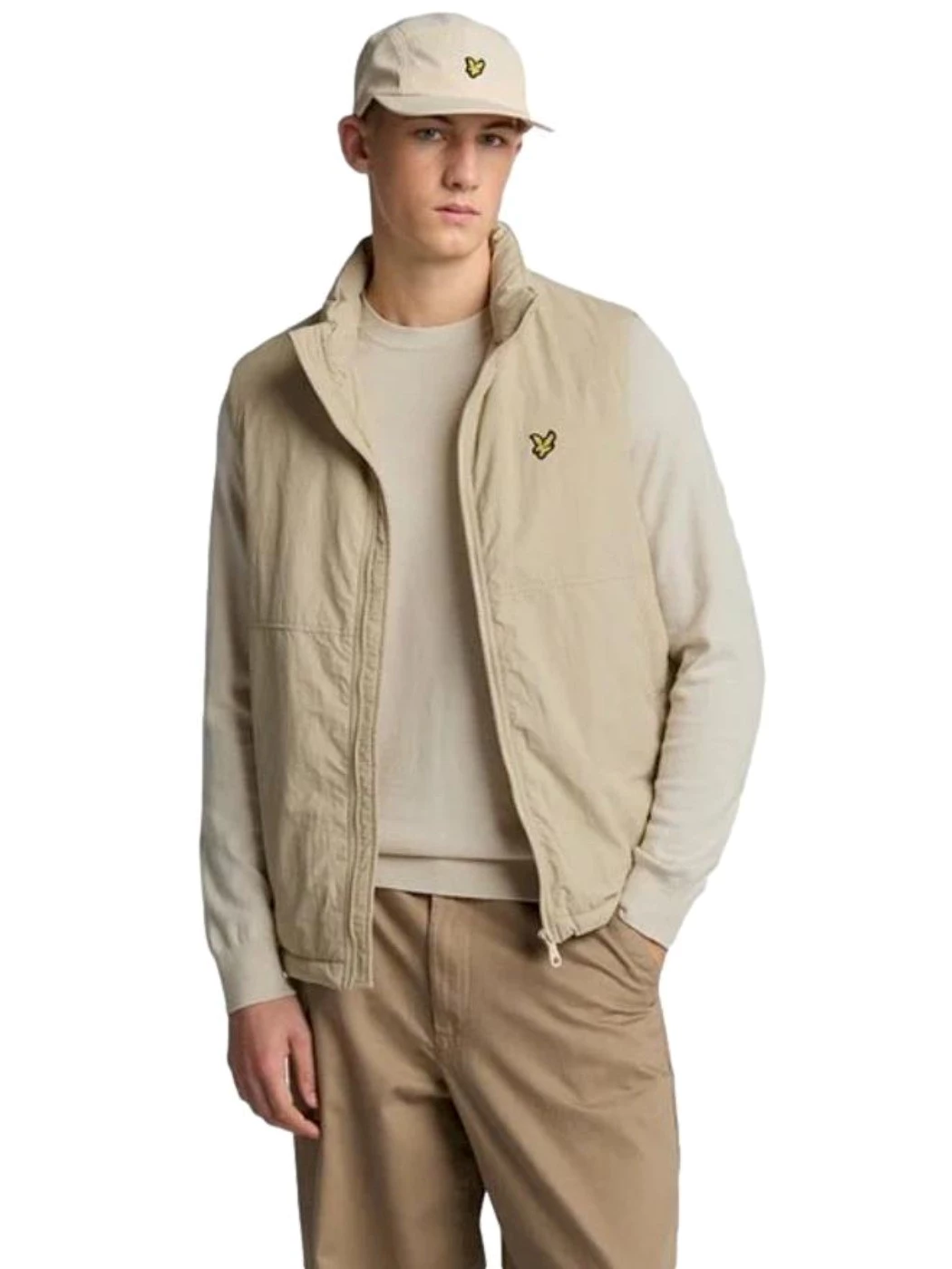 Lyle & Scott Maglione girocollo in cotone merino Uomo Cove