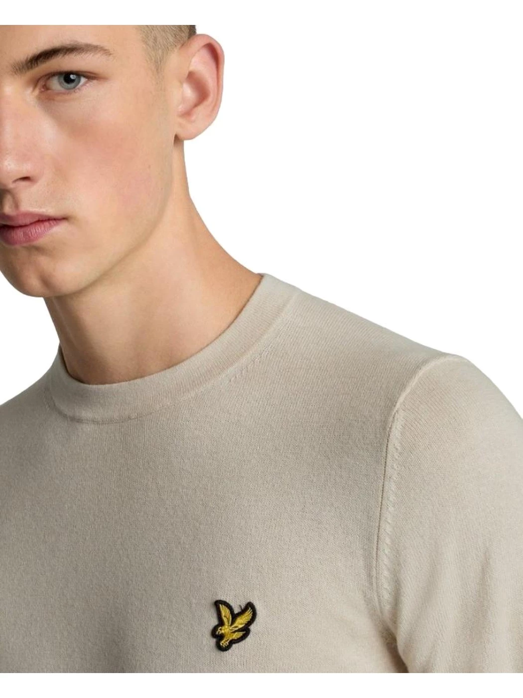 Lyle & Scott Maglione girocollo in cotone merino Uomo Cove