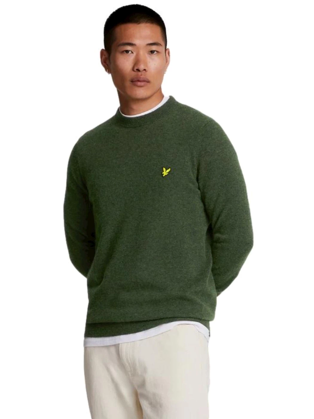 Lyle & Scott Maglione girocollo in misto lana d'agnello KN2114V