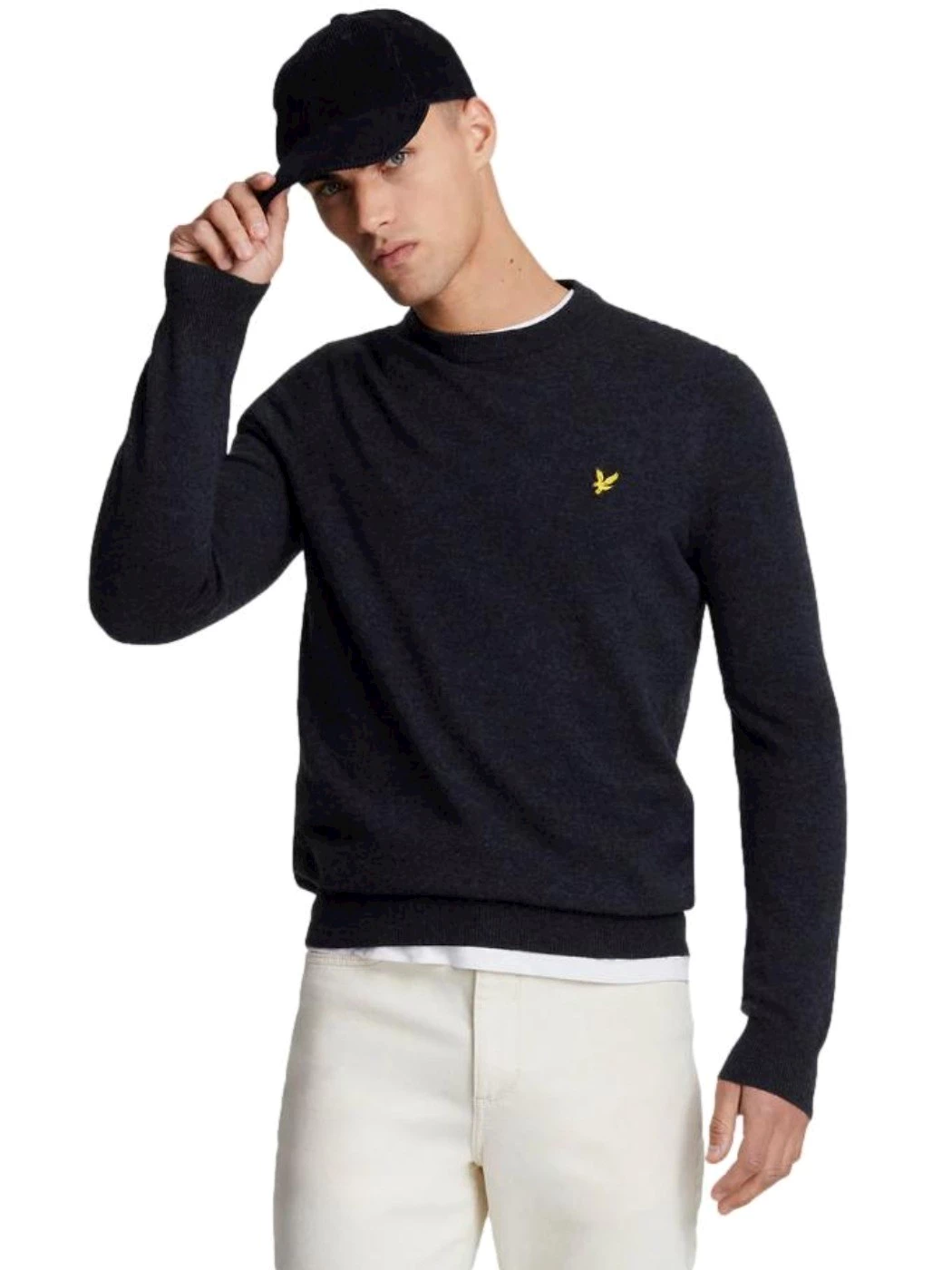 Lyle & Scott Maglione girocollo in misto lana d'agnello KN2114V