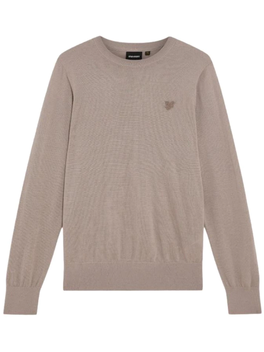 Lyle & Scott Maglione girocollo in lana merino tono su tono