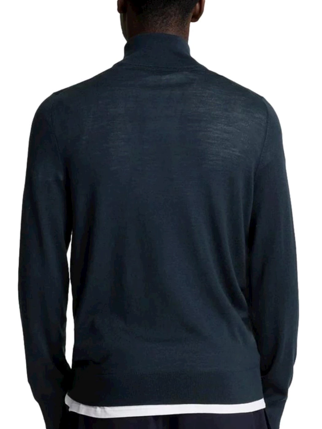 Lyle & Scott Maglione con zip a 1/4 in lana merino Donna