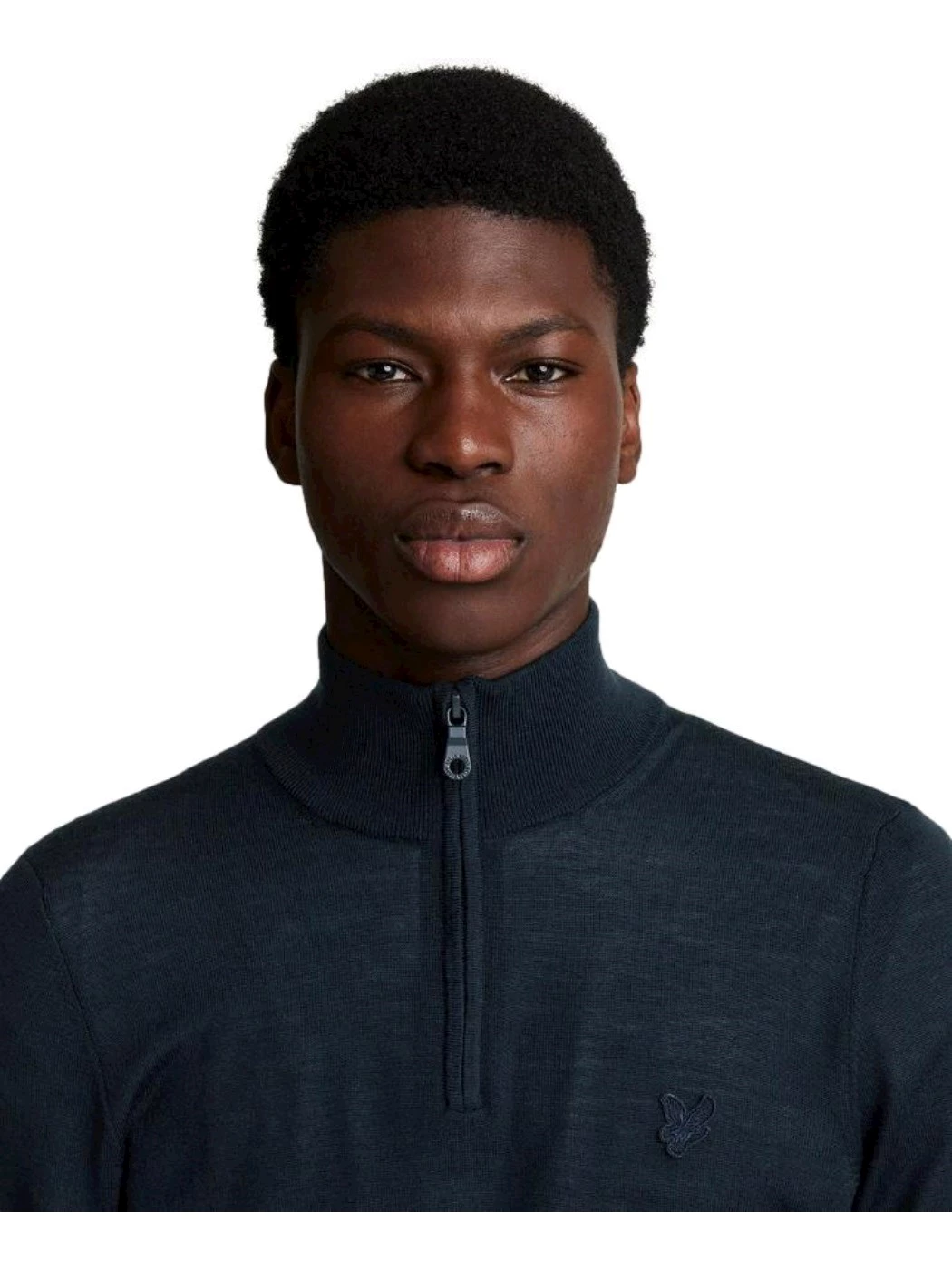 Lyle & Scott Maglione con zip a 1/4 in lana merino Donna