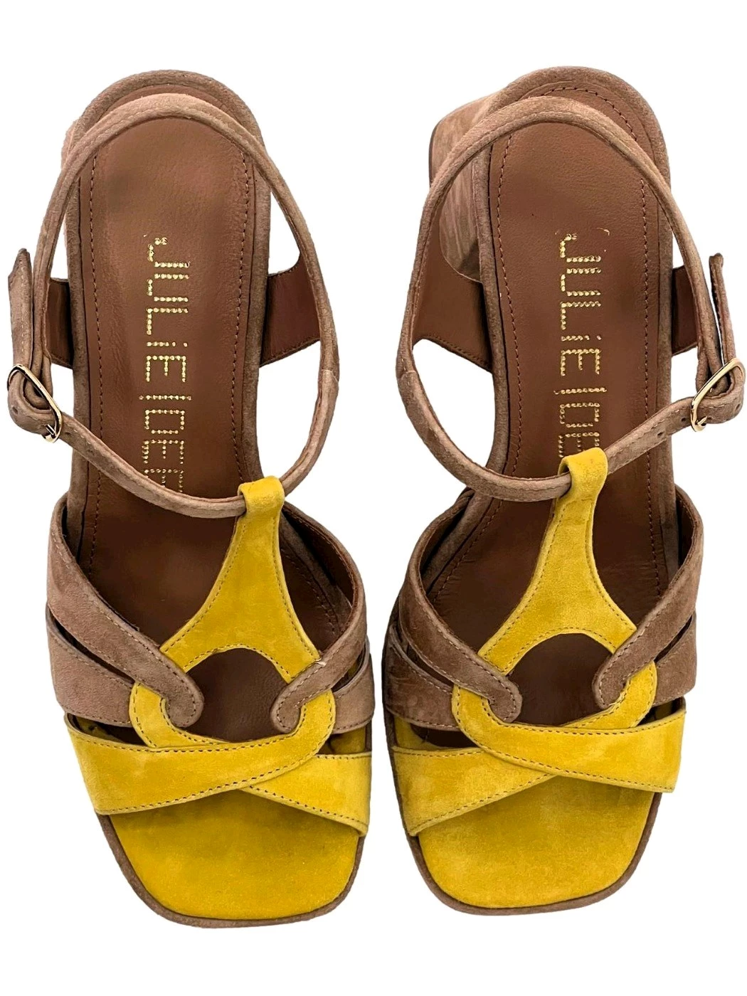 Julie Dee Sandalo Donna Camoscio legno LI111