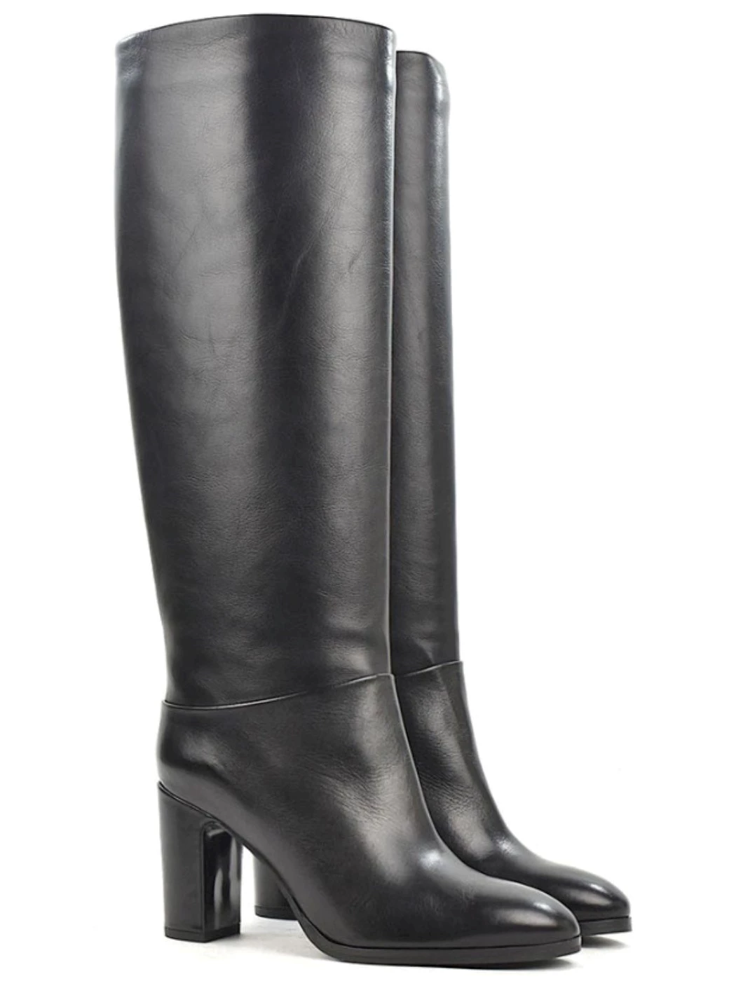 Julie Dee Stivale nero in pelle Donna Made in Italy