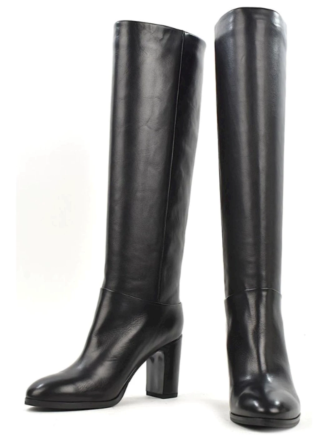 Julie Dee Stivale nero in pelle Donna Made in Italy