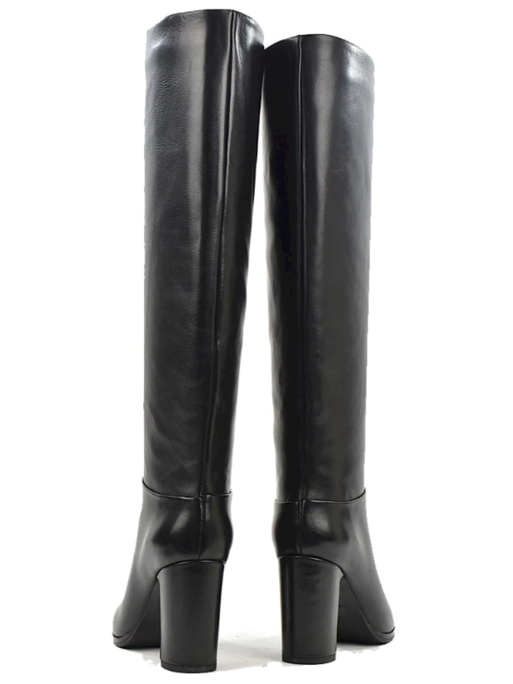 Julie Dee Stivale nero in pelle Donna Made in Italy