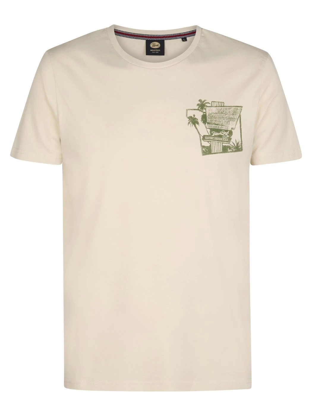 Petrol Maglietta da uomo stampa SS Classic Conchiglia