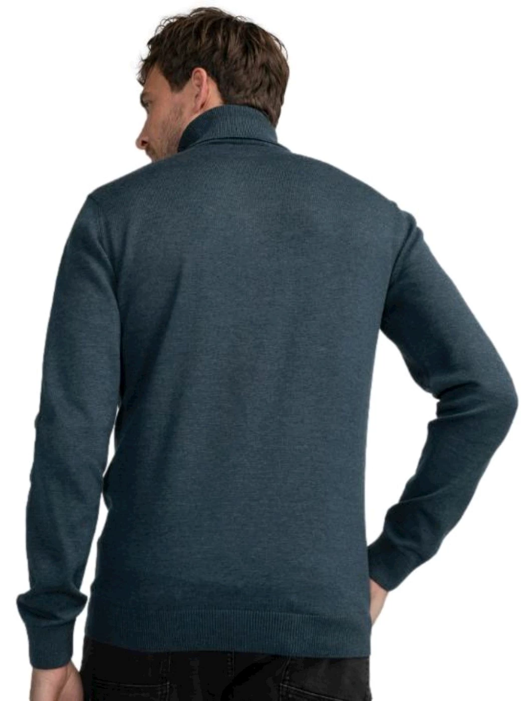 Petrol Dolcevita eagle in maglia fine Blue