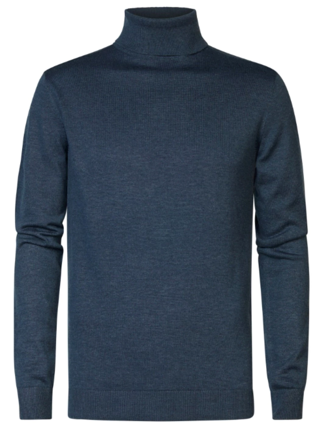 Petrol Dolcevita eagle in maglia fine Blue