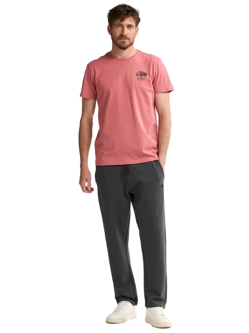 Petrol Uomo Pantalone tuta colore Canna di fucile