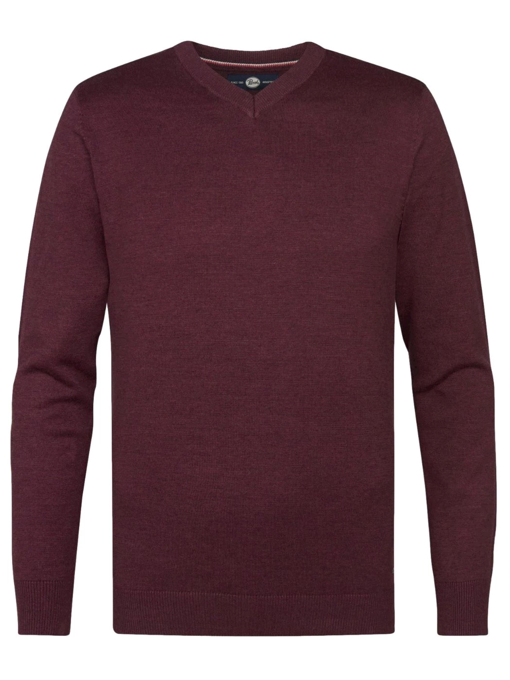 Petrol Maglione collo a V Whitefish colore Burgundy