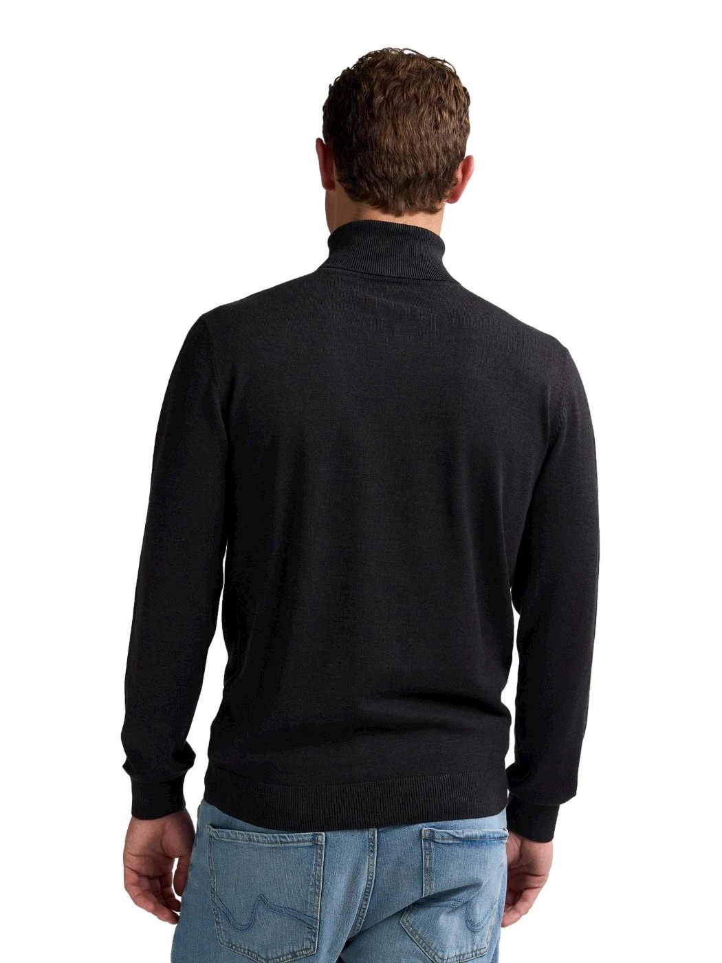 Petrol Dolcevita in maglia fine vail Colore Nero profondo