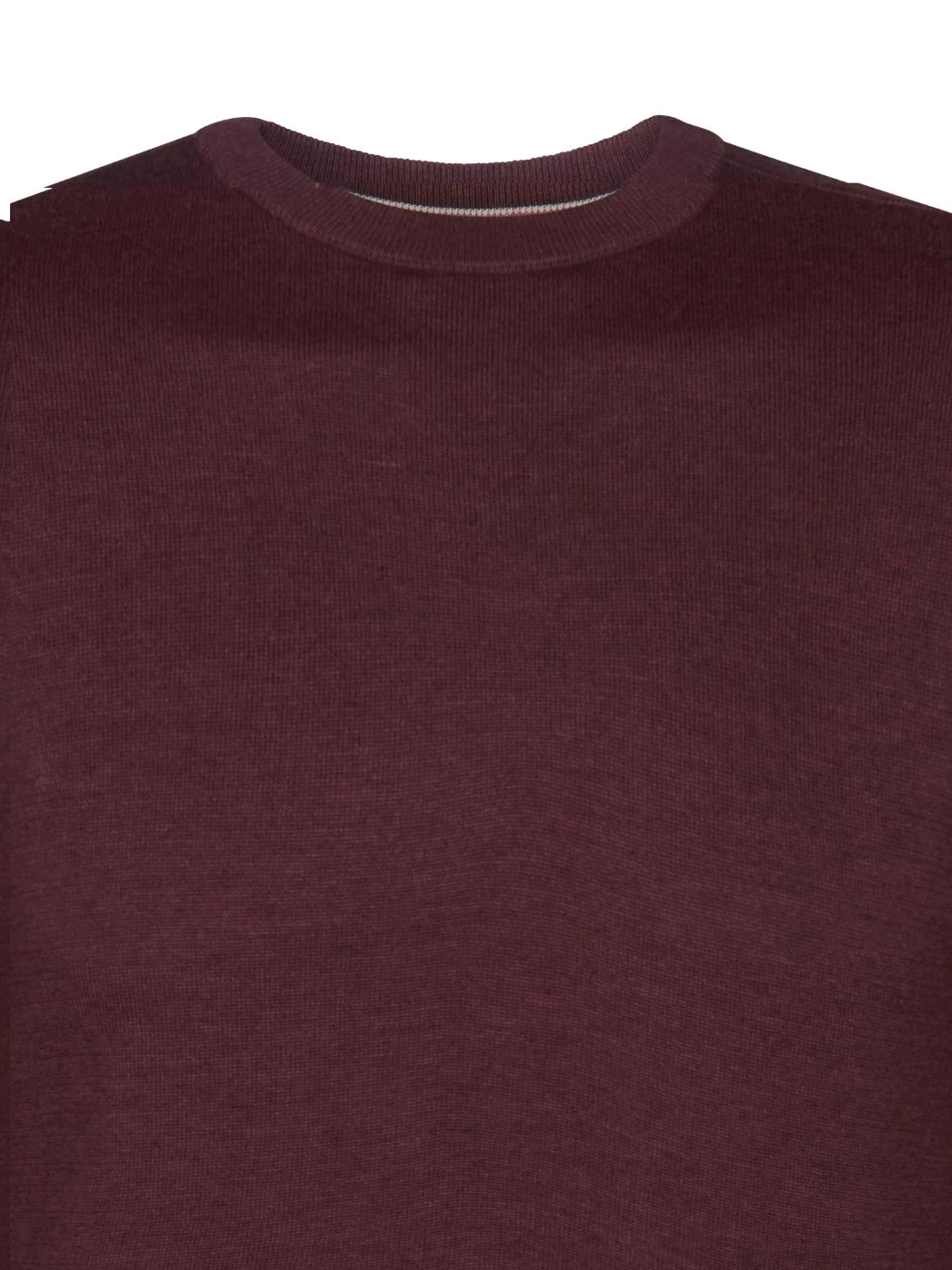 Petrol Maglione Uomo Girocollo Basic Burgundy