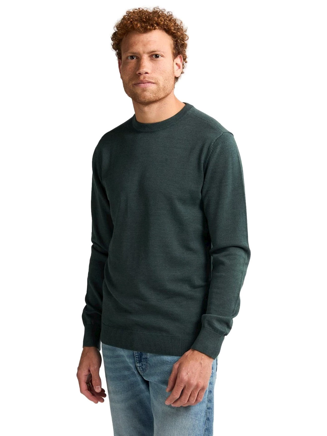 Petrol Maglione Uomo Girocollo Basic Bosco