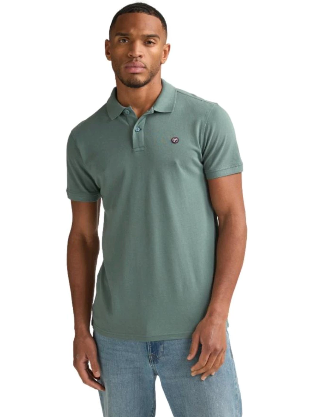 Petrol Polo classica Dolphin Oil Green