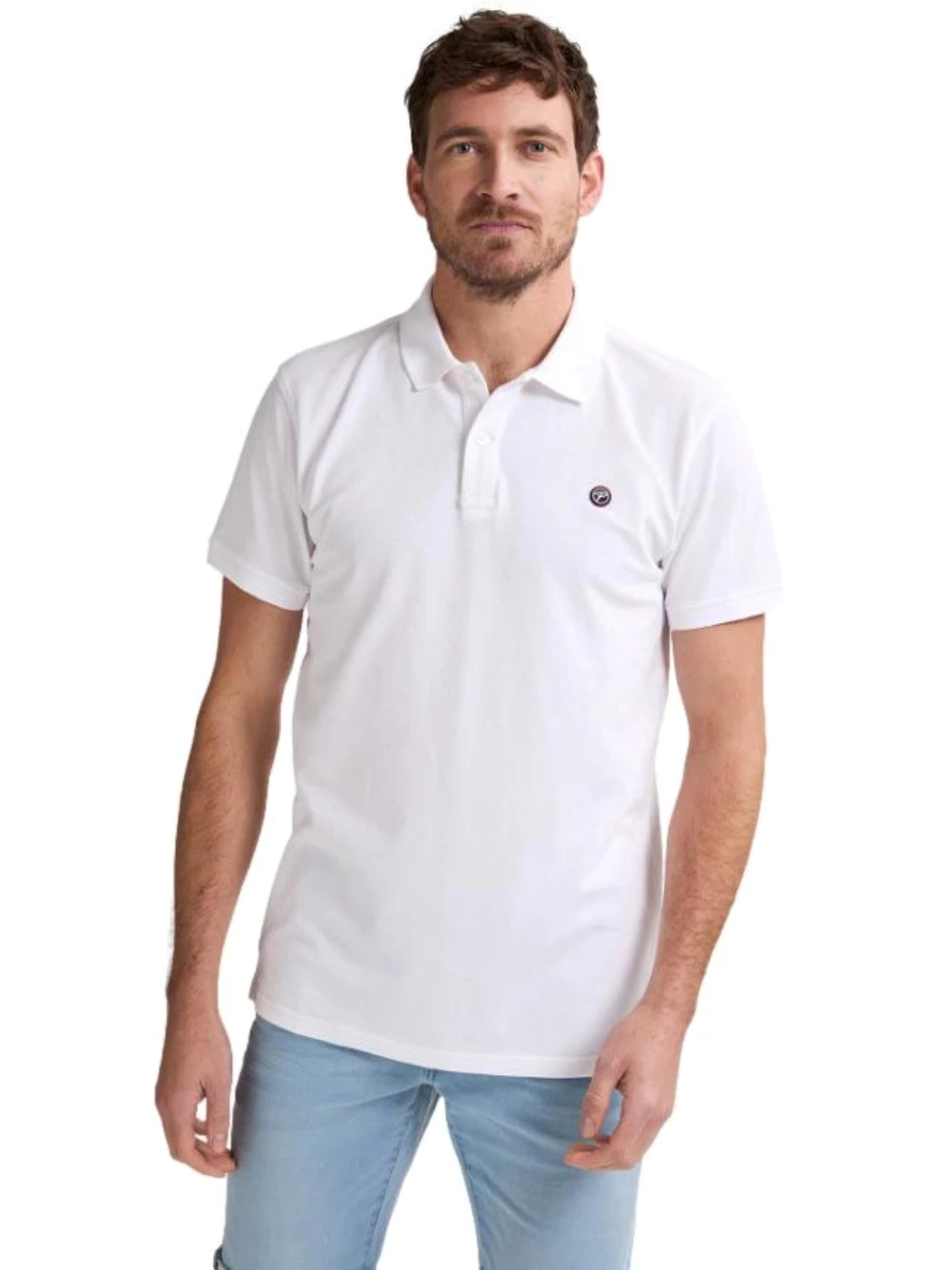 Petrol Polo classica Dolphin White
