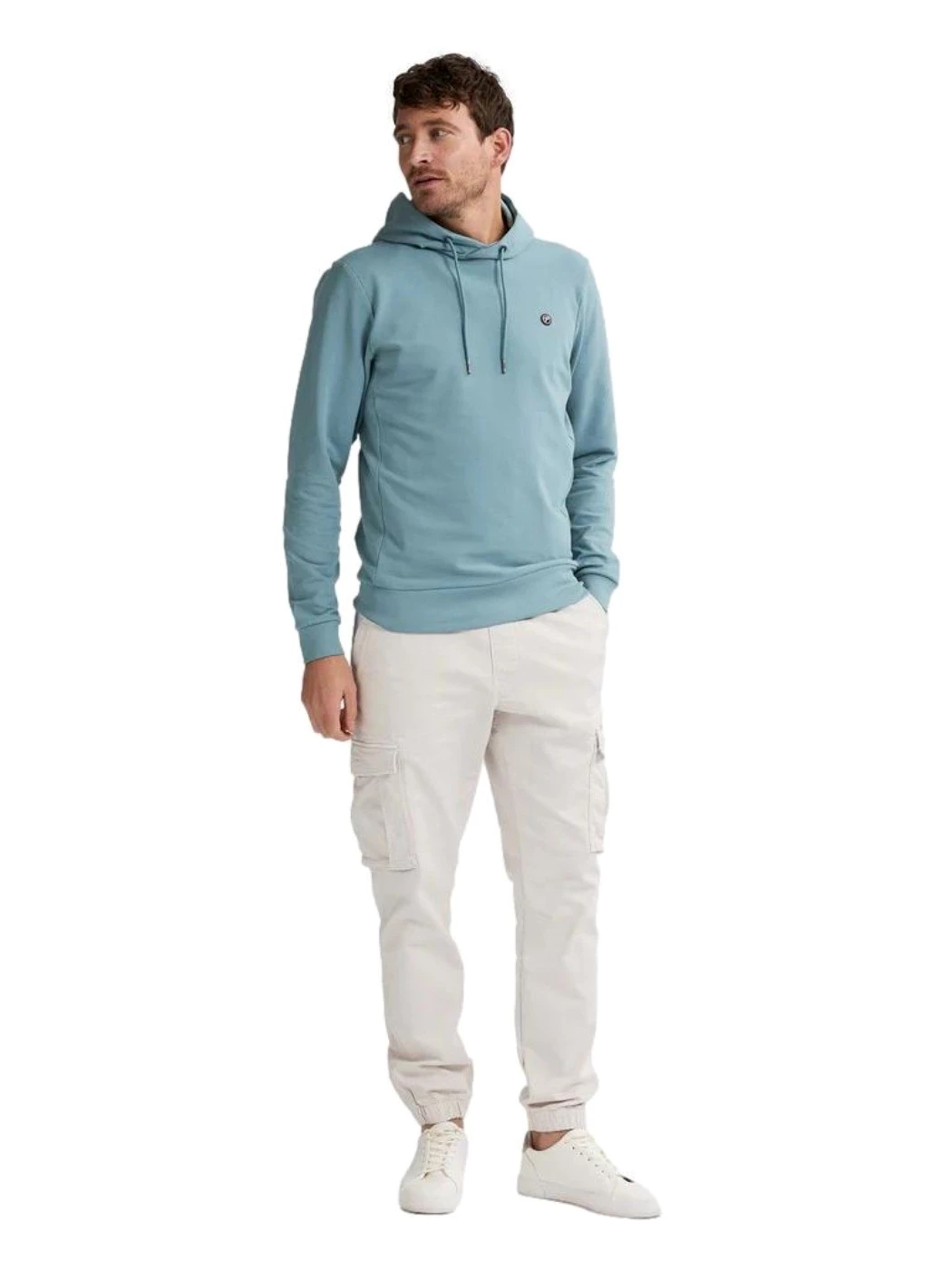 Petrol comoda felpa con cappuccio Drifwood