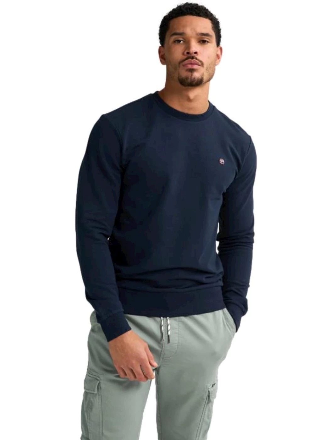 Petrol Felpa garzata Uomo Navy M-ROS-SWR002 5178