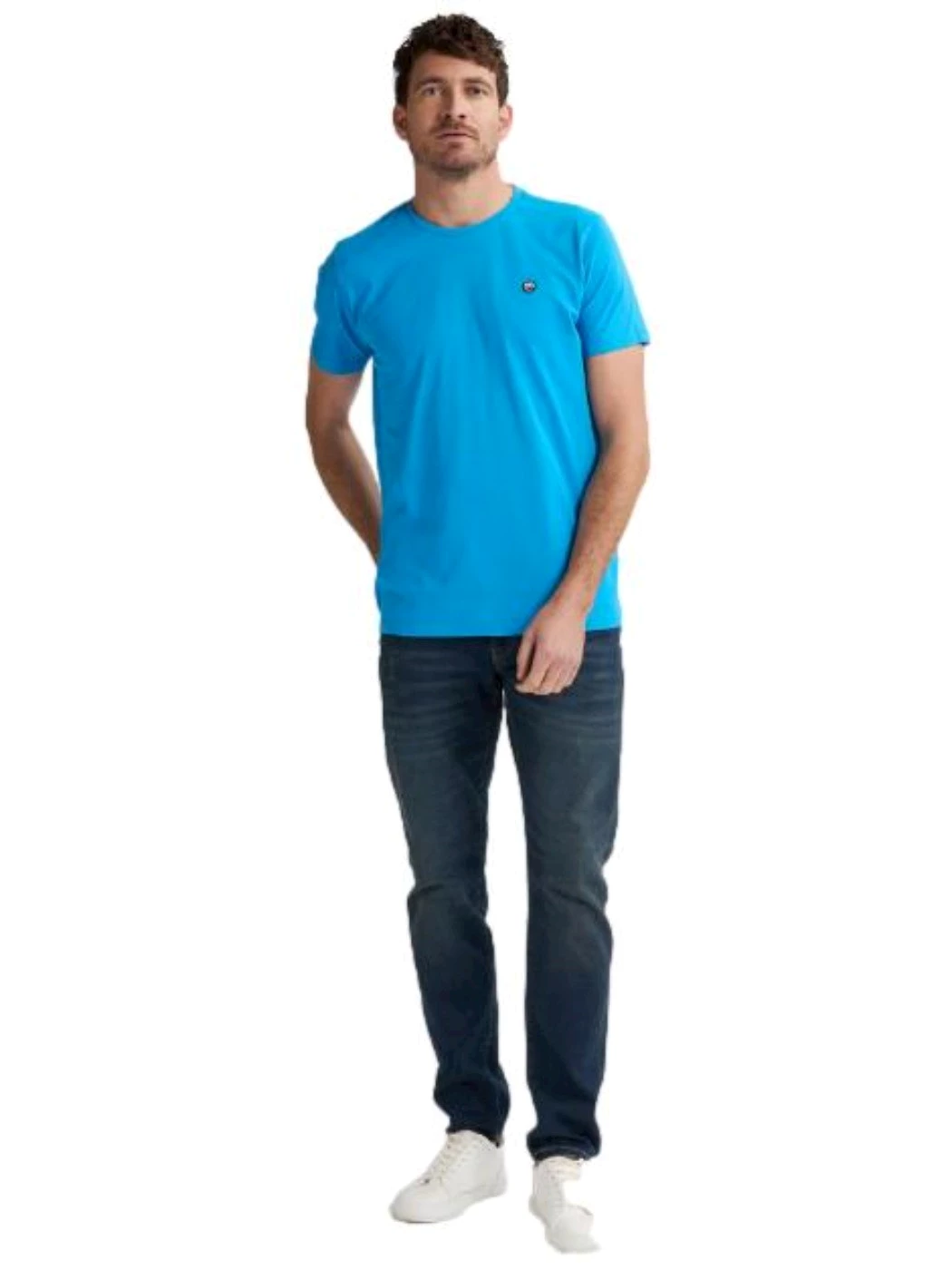 Petrol Maglietta con logo Windward Uomo acqua scura