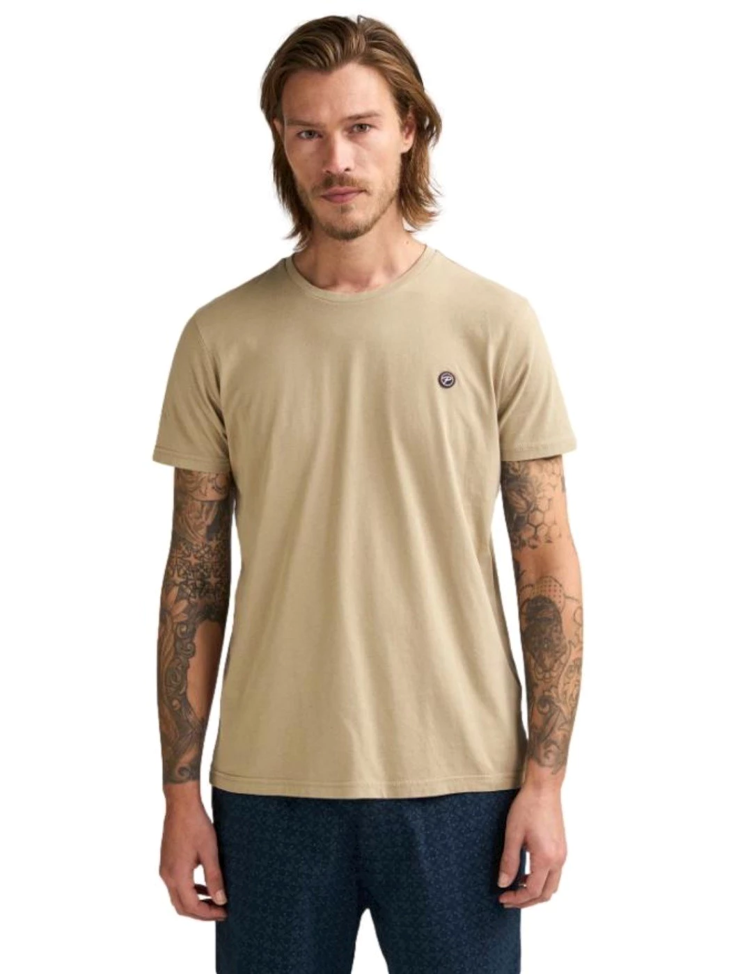 Petrol T Shirt Con Logo Windward colore Light Tan