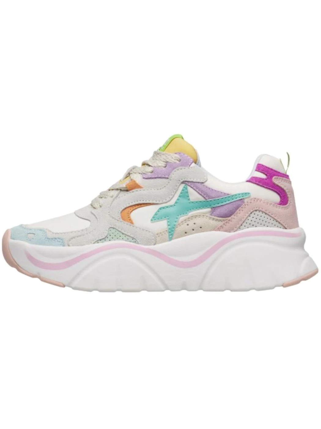 W6YZ Mia W Sneakers in suede e tessuto tecnico Donna