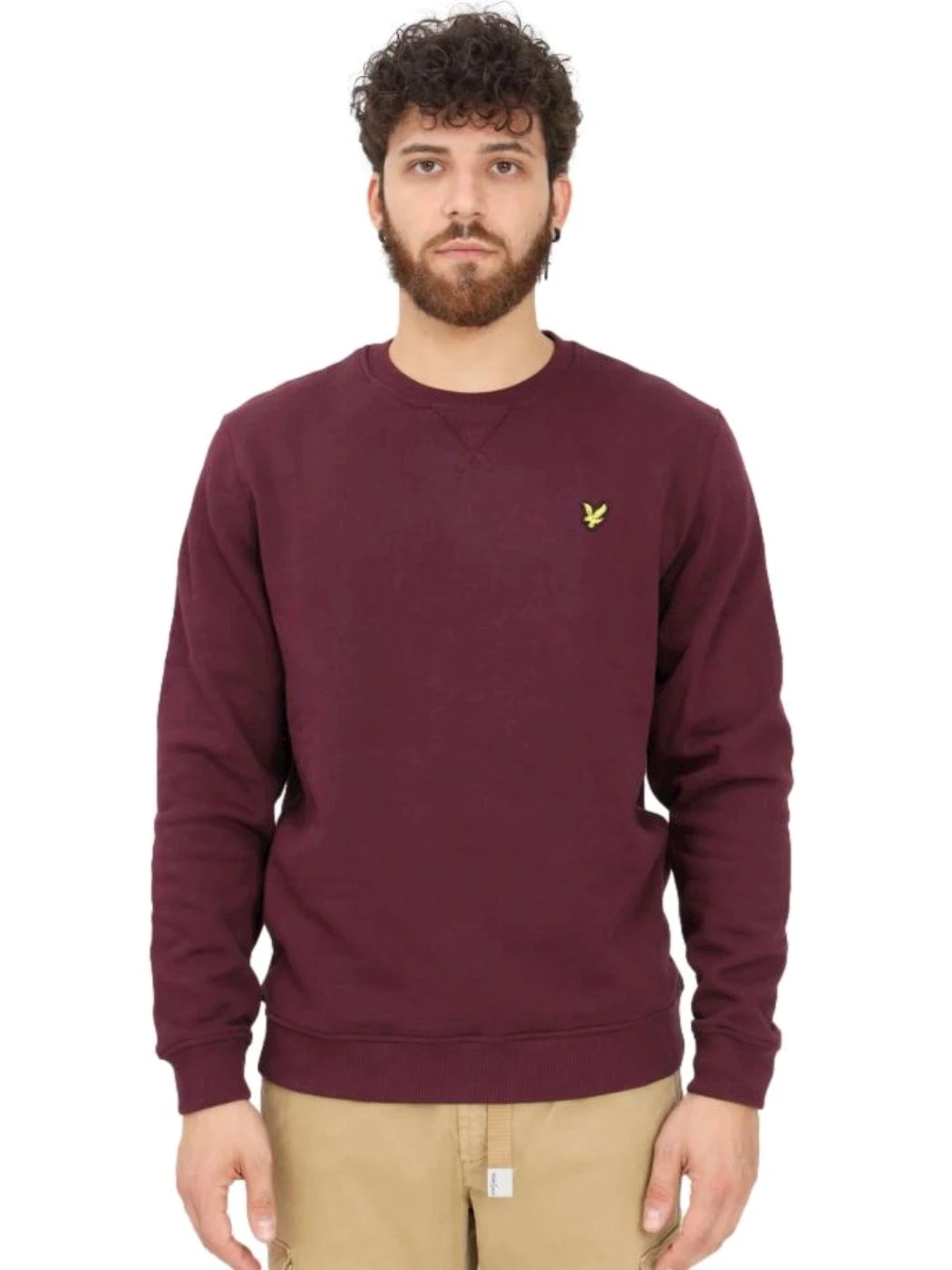 Lyle & Scott Felpa burgundy Uomo ML1131V Z562