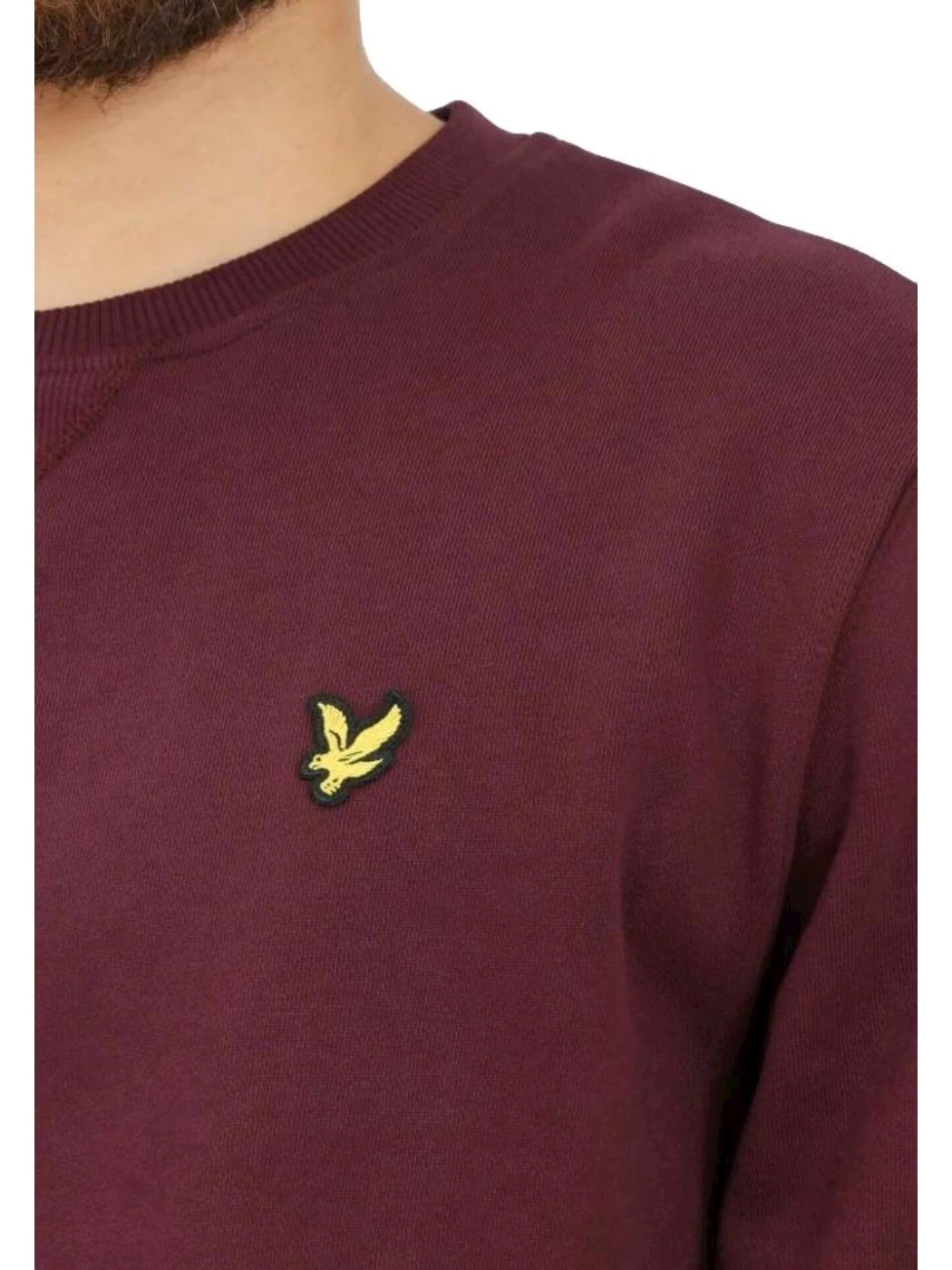 Lyle & Scott Felpa burgundy Uomo ML1131V Z562