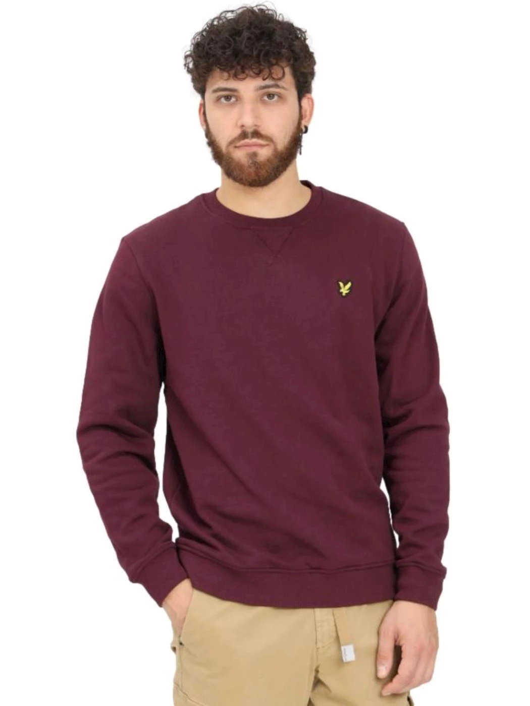 Lyle & Scott Felpa burgundy Uomo ML1131V Z562