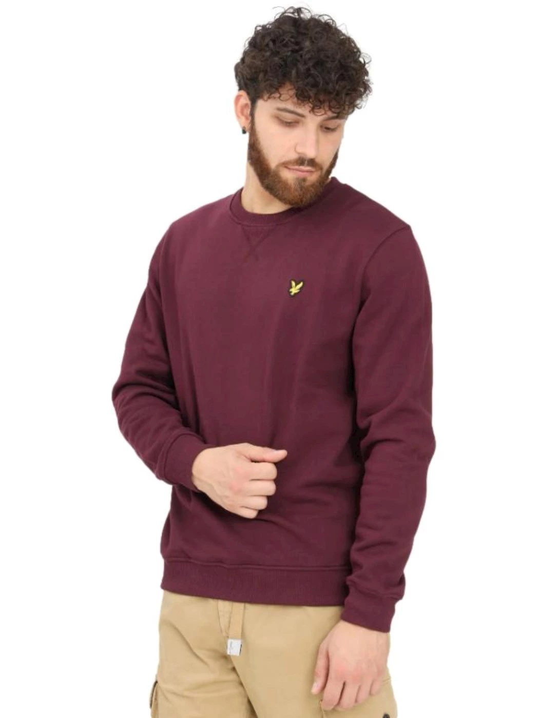Lyle & Scott Felpa burgundy Uomo ML1131V Z562