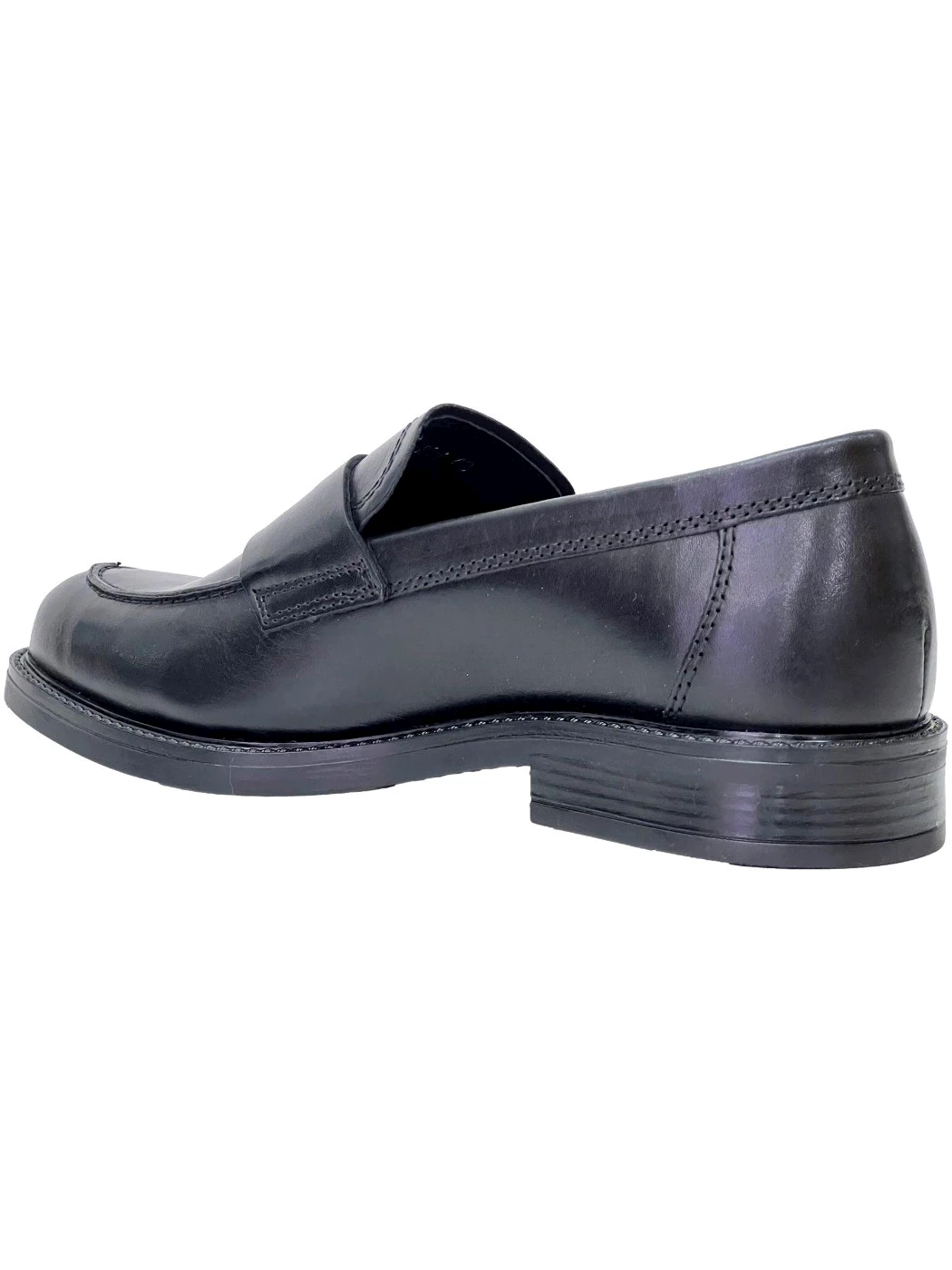 Bueno per VUEVA Mocassino in pelle da uomo nero