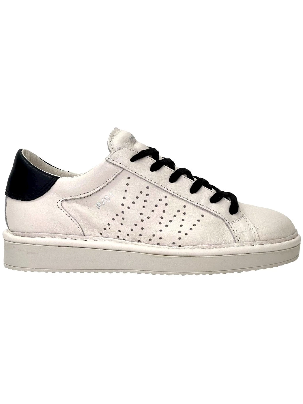 PANCHIC Scarpa allacciata Donna in pelle P01 Ivory Black