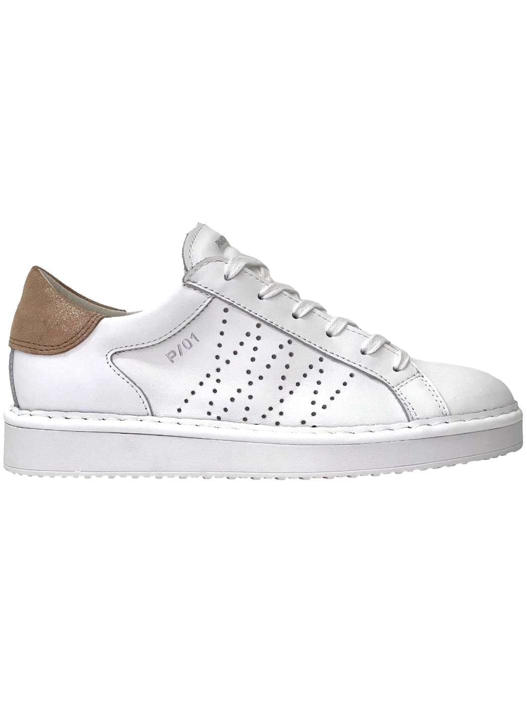 PANCHIC Scarpa allacciata Donna in pelle P01 White Gold