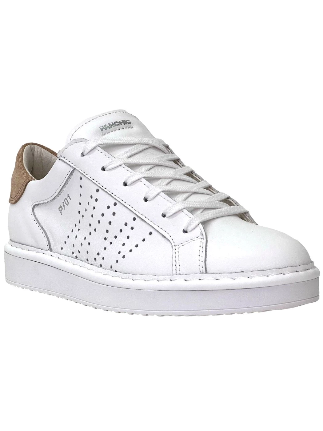 PANCHIC Scarpa allacciata Donna in pelle P01 White Gold