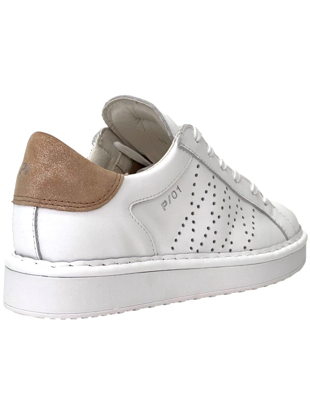 PANCHIC Scarpa allacciata Donna in pelle P01 White Gold