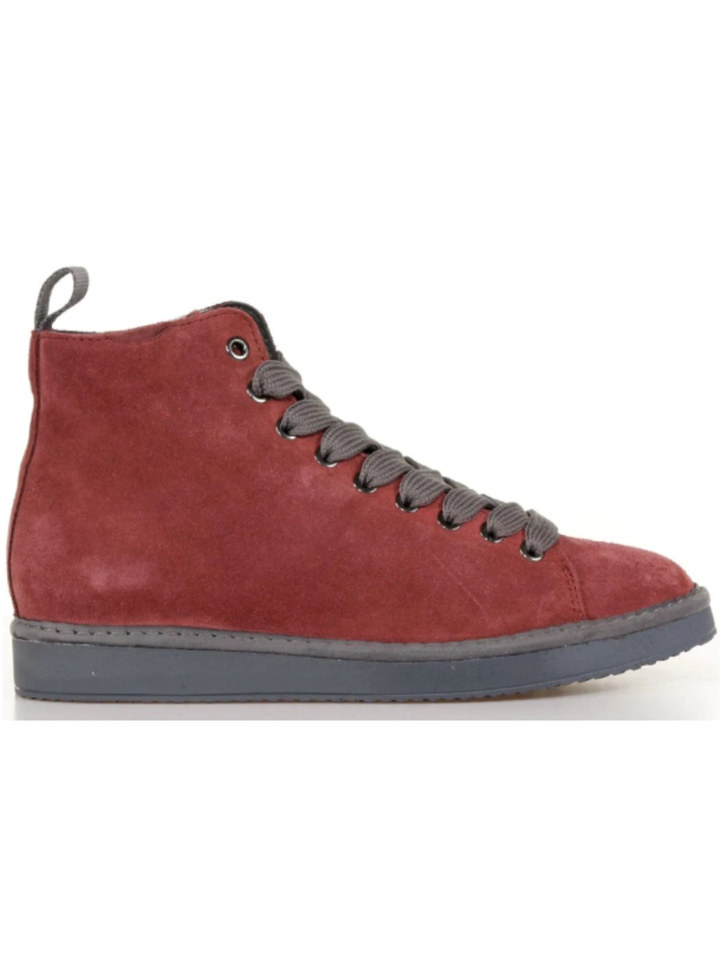 Panchic P01 Ankle boot suede burgundy grey polacchino donna