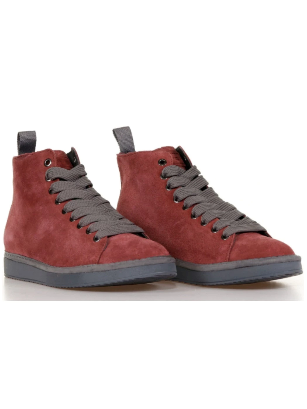 Panchic P01 Ankle boot suede burgundy grey polacchino donna