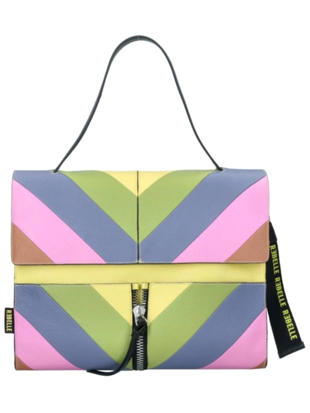 Rebelle Borsa a spalla Clio Rave in pelle multicolore