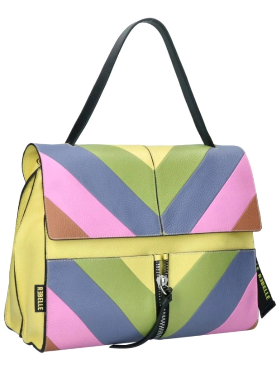 Rebelle Borsa a spalla Clio Rave in pelle multicolore