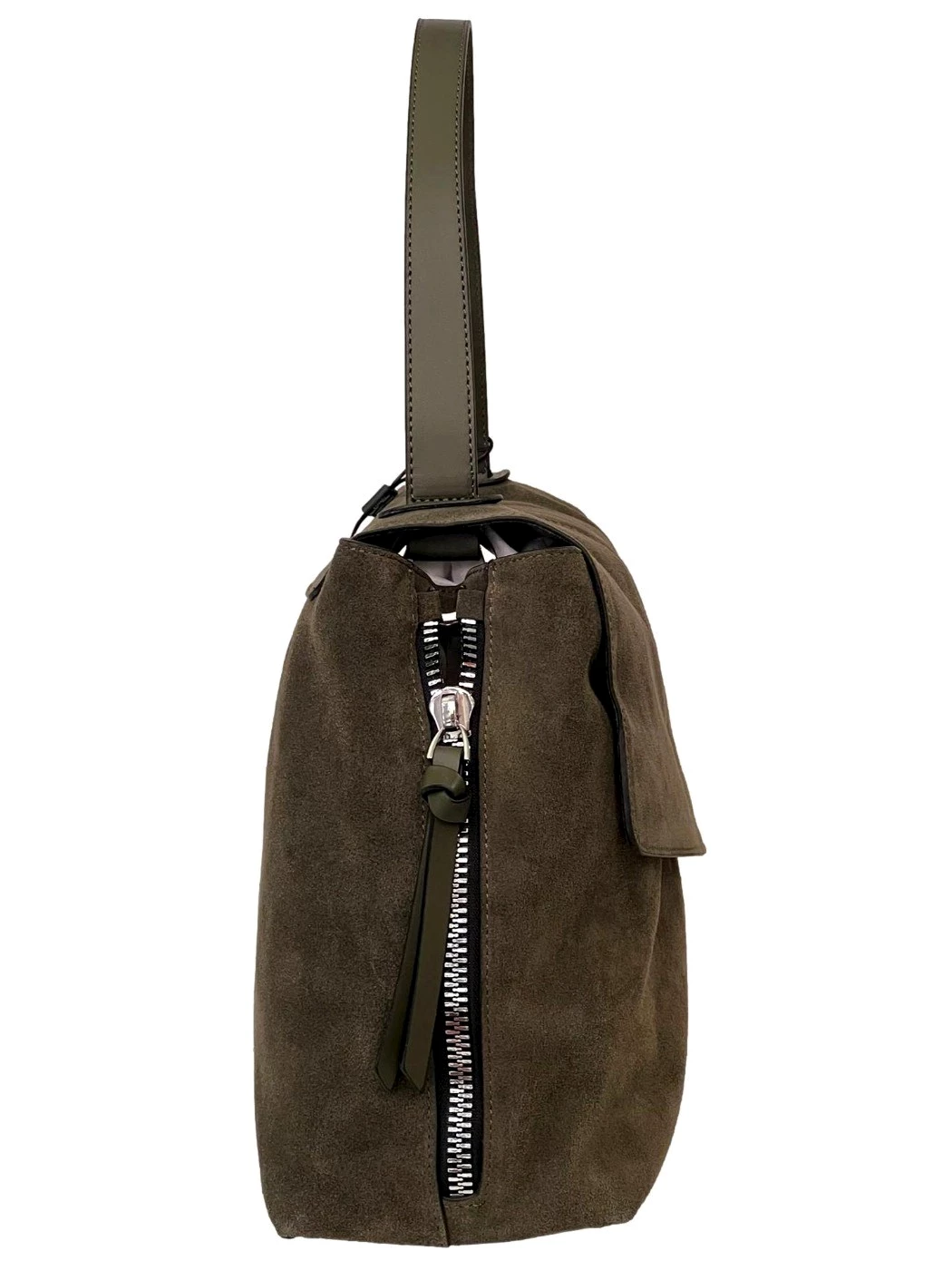 Rebelle Lampetra camoscio borsa donna olive