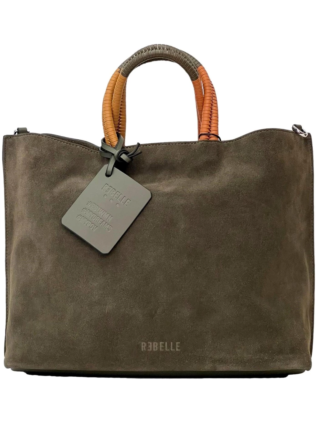 Rebelle Filippa camoscio olive borsa Donna in pelle