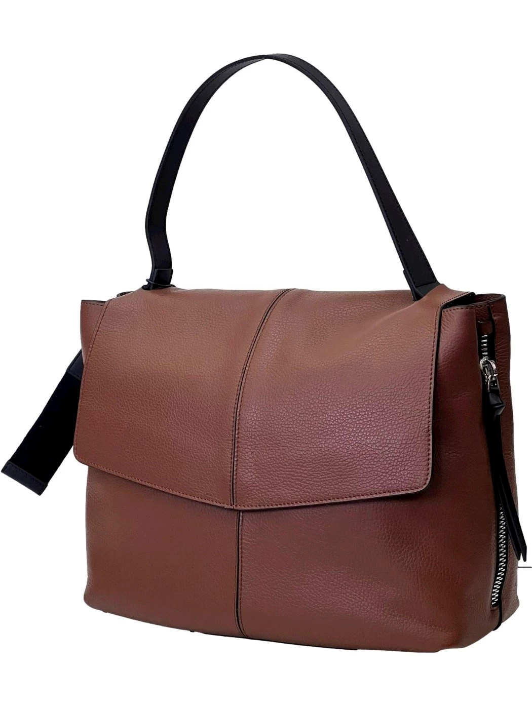 Rebelle Borsa a spalla in pelle Lampetra chocolate