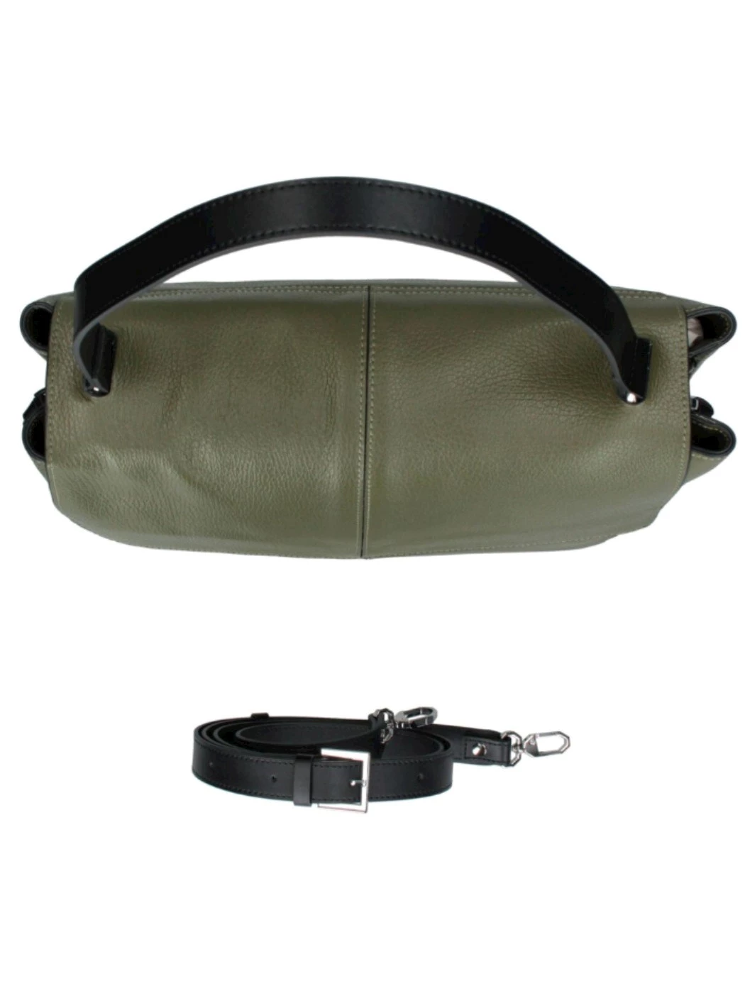 Rebelle Borsa a spalla in pelle Lampetra Olive