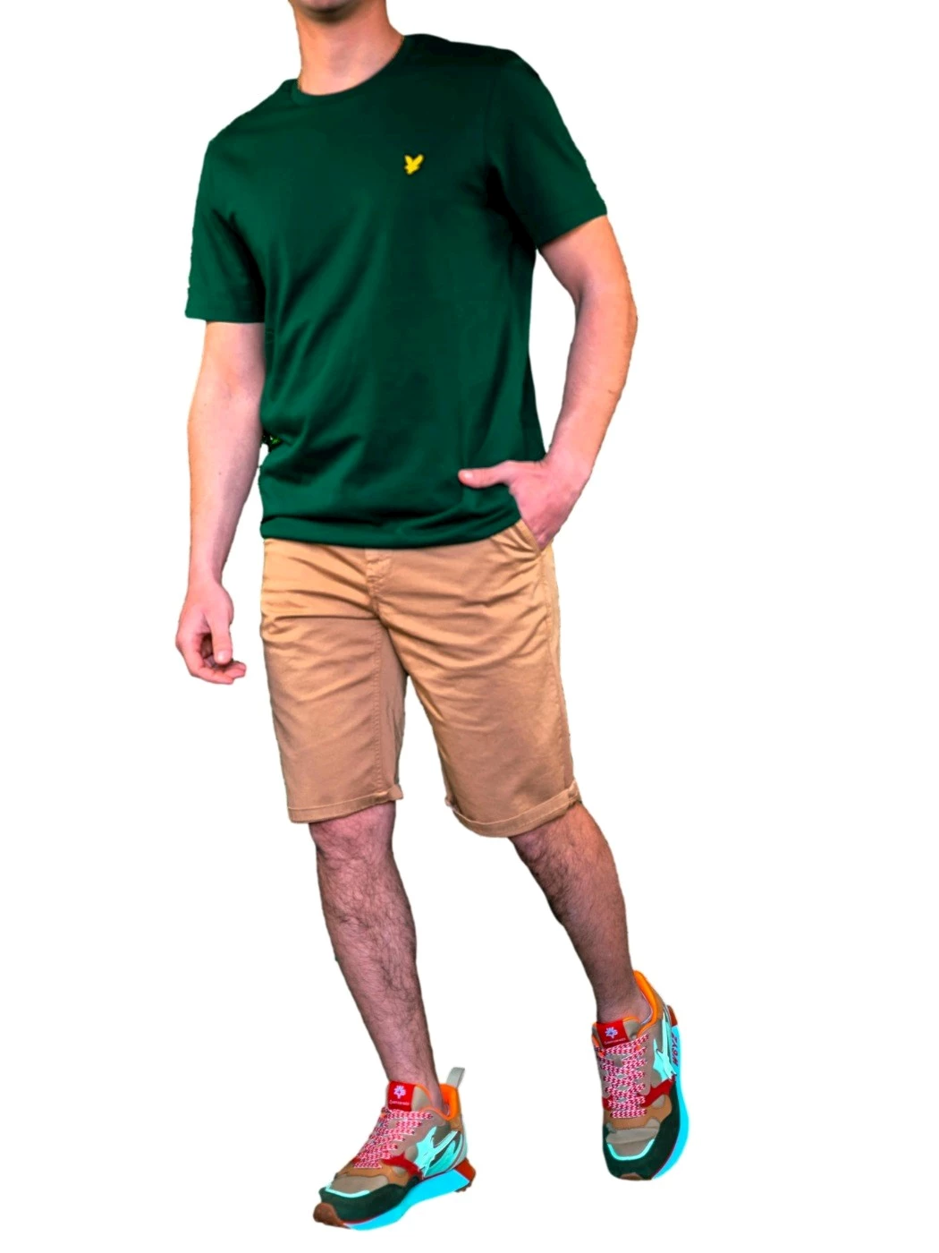 Lyle & Scott Bermuda Uomo Beige