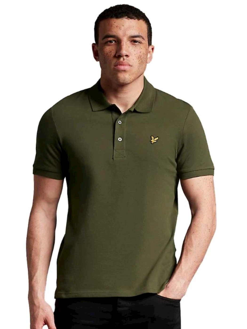Lyle And Scott Plain polo Shirt Olive Uomo