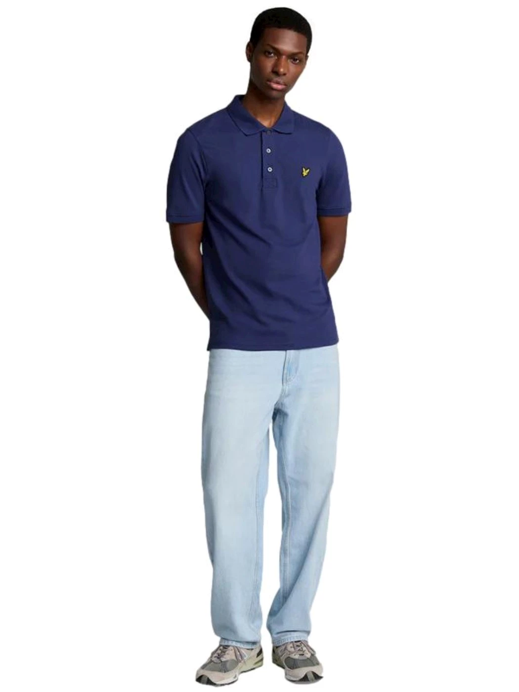 Lyle & Scott Polo tinta unita Uomo in cotone SP400VOG X568