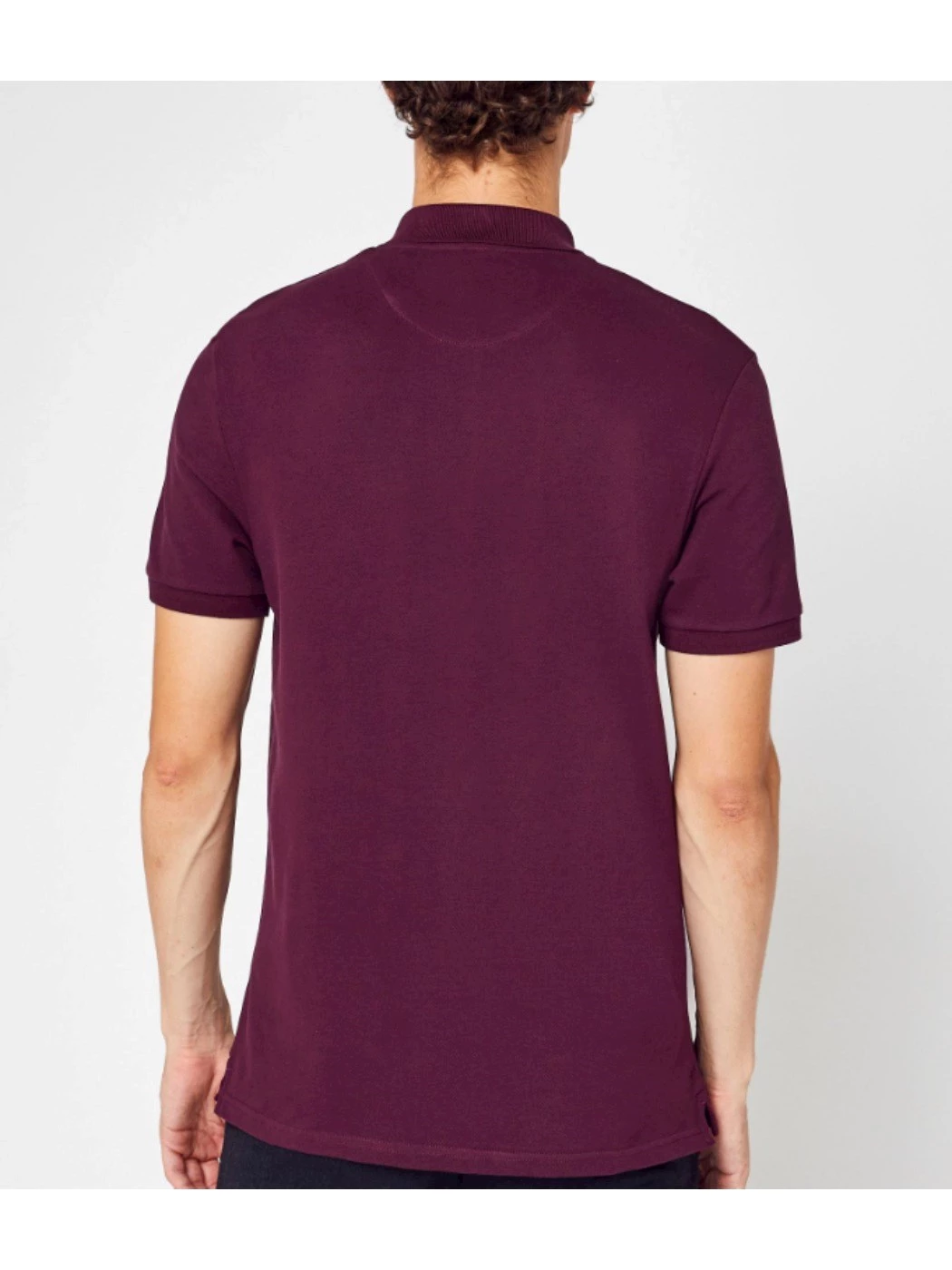 Lyle and Scott Plain polo Shirt Uomo Burgundy