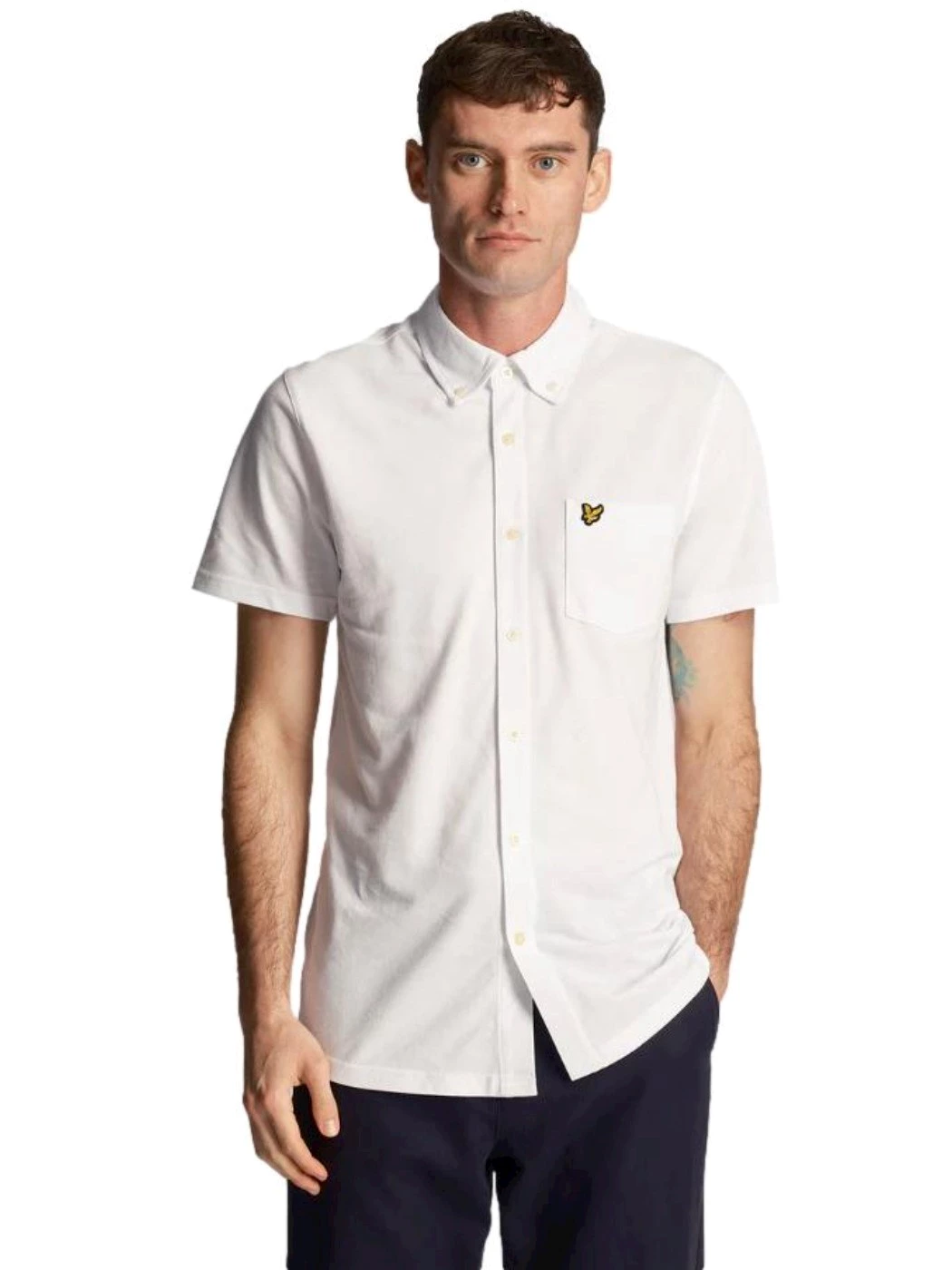 Lyle & Scott Camicia Oxford leggera Uomo bianca SW2004V