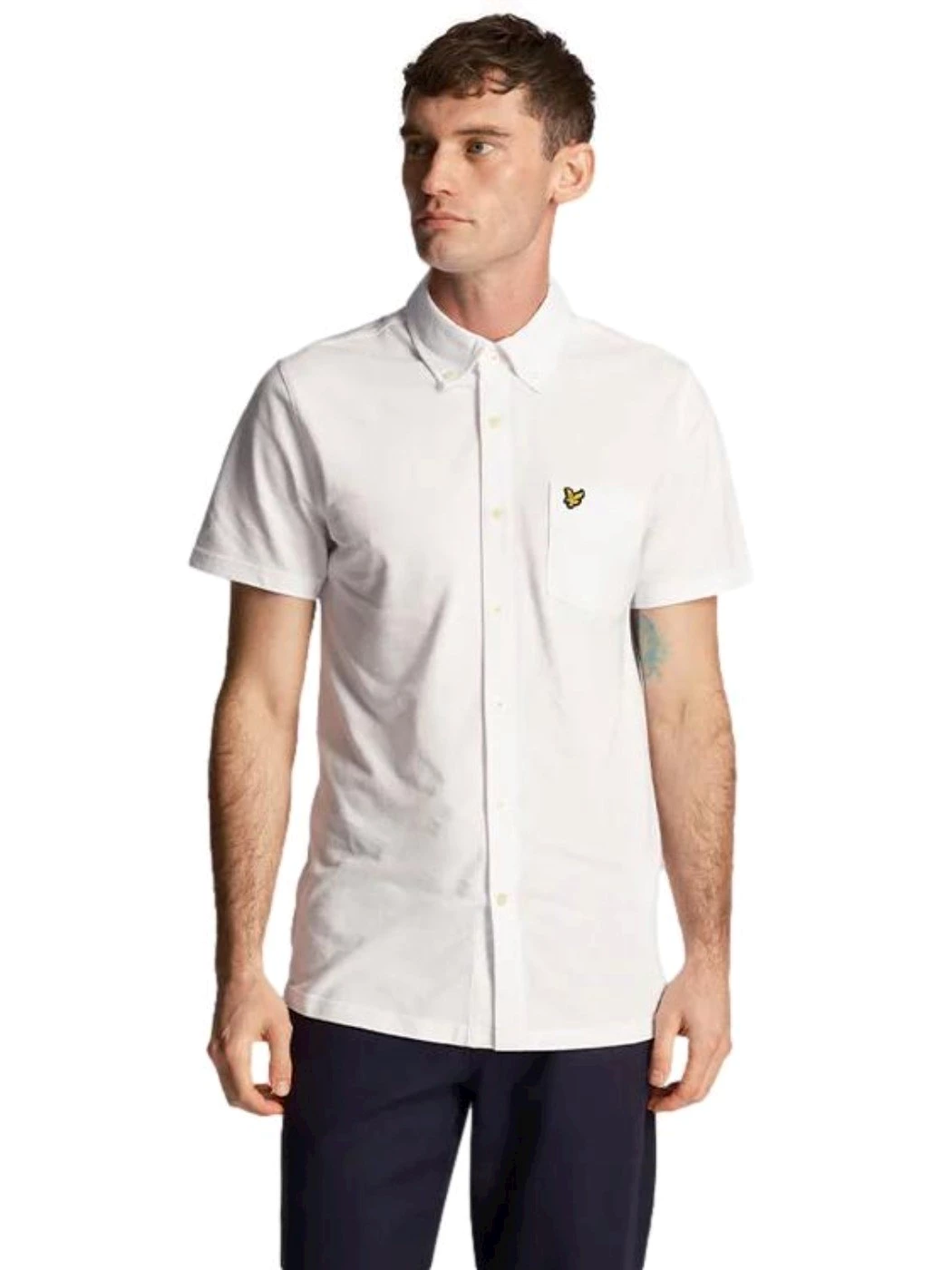 Lyle & Scott Camicia Oxford leggera Uomo bianca SW2004V